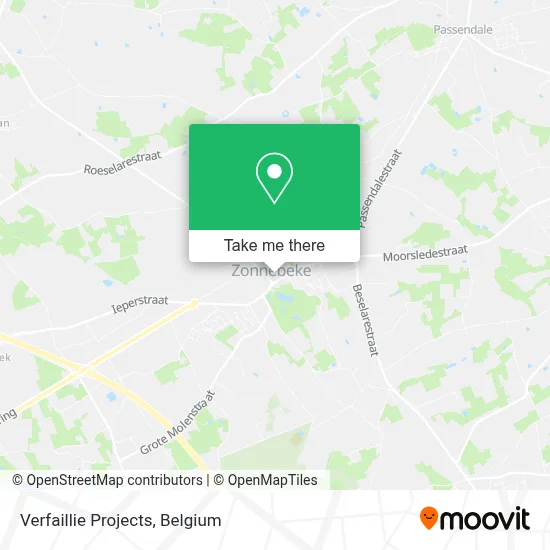 Verfaillie Projects map