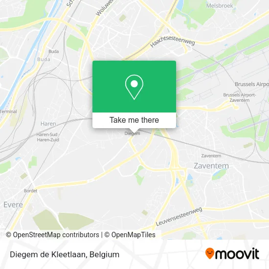 Diegem de Kleetlaan plan