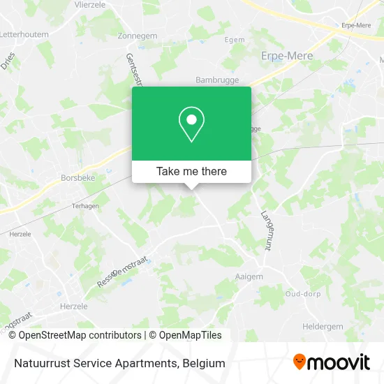 Natuurrust Service Apartments map