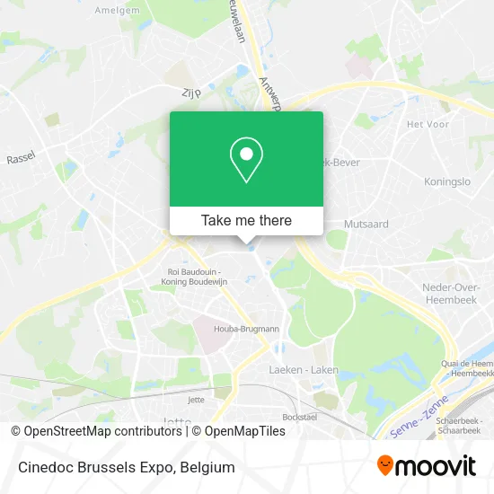 Cinedoc Brussels Expo map