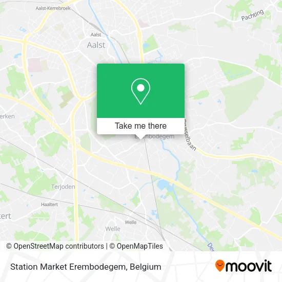 Station Market Erembodegem map
