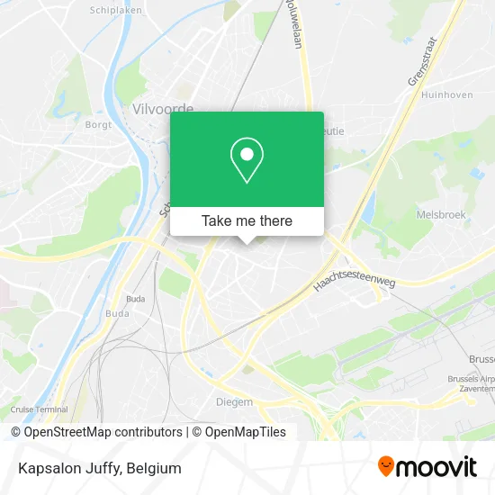 Kapsalon Juffy map