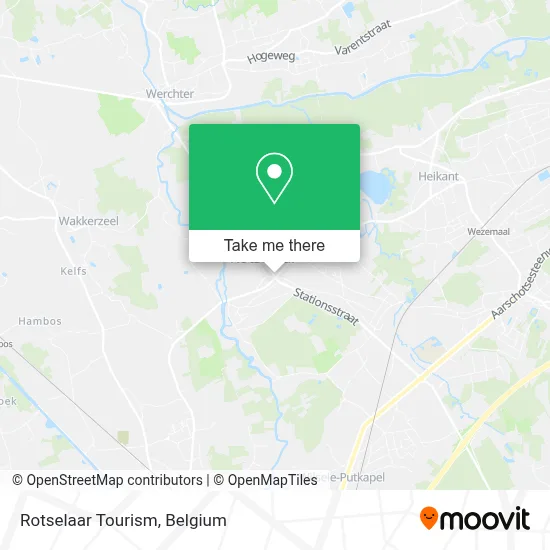 Rotselaar Tourism map