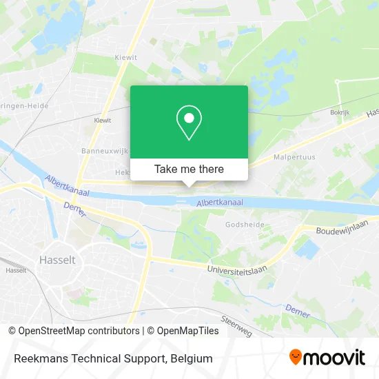 Reekmans Technical Support map