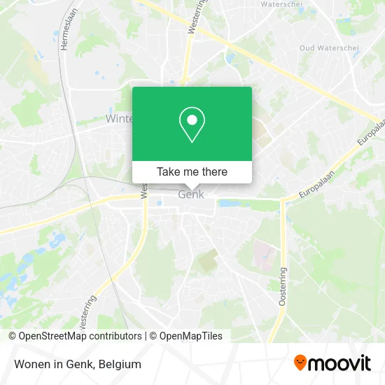 Wonen in Genk map