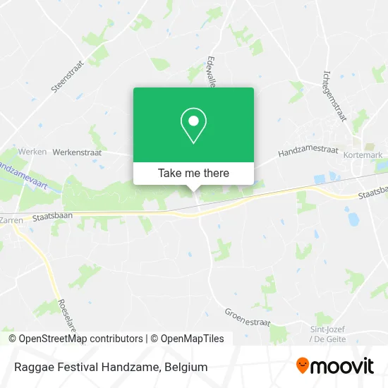 Raggae Festival Handzame map