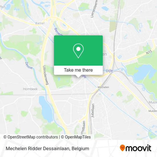 Mechelen Ridder Dessainlaan map