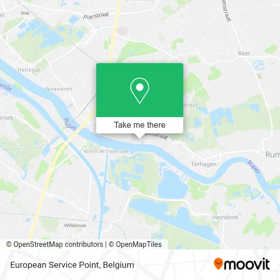 European Service Point map