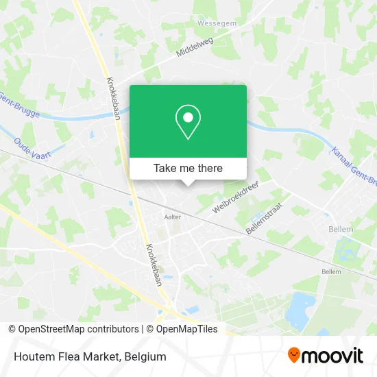 Rommelmarkt Houtem plan