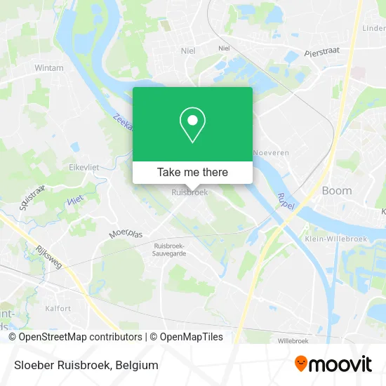 Sloeber Ruisbroek map