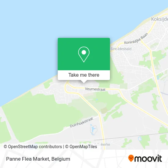 Rommelmarkt de Panne plan