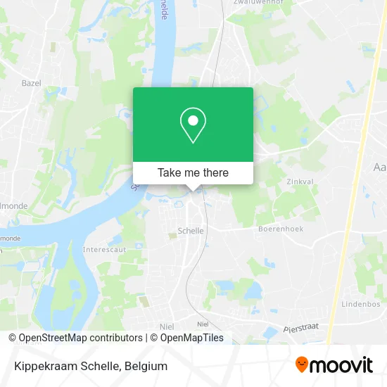Kippekraam Schelle map