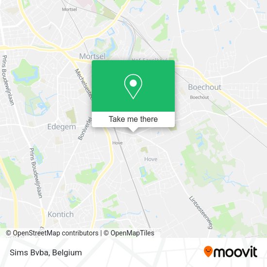 Sims Bvba map