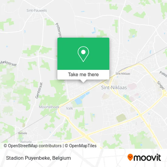 Stadion Puyenbeke map