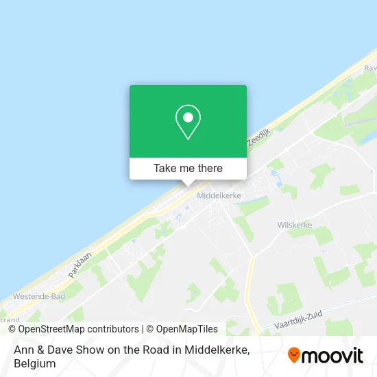 Ann & Dave Show on the Road in Middelkerke map