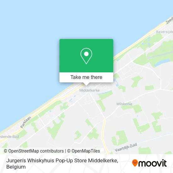 Jurgen's Whiskyhuis Pop-Up Store Middelkerke map