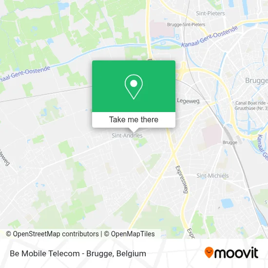 Be Mobile Telecom - Brugge map