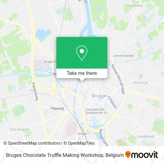 Bruges Chocolate Truffle Making Workshop map