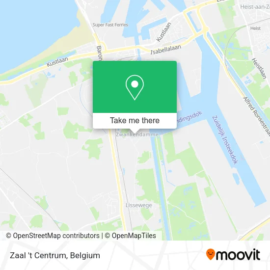 Zaal 't Centrum map