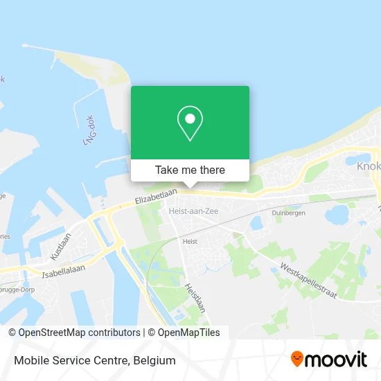 Mobile Service Centre map