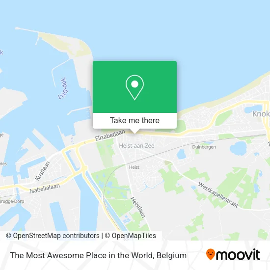 The Most Awesome Place in the World map