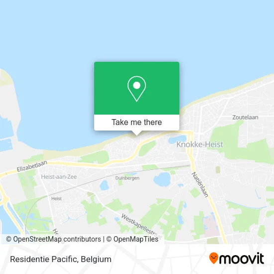 Residentie Pacific map