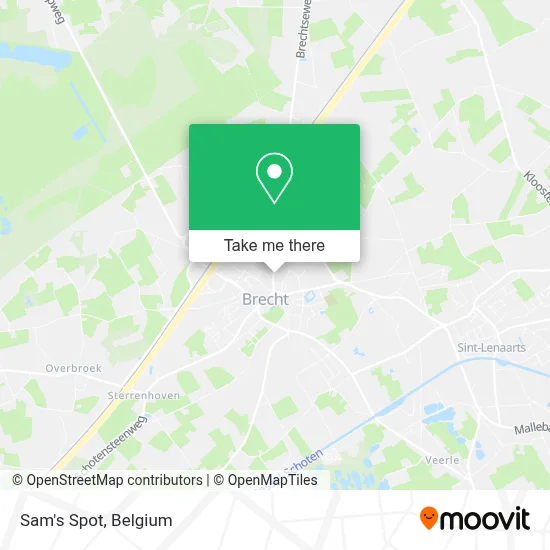 Sam's Spot map