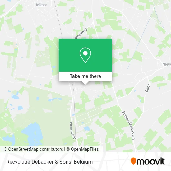 Recyclage Debacker & Sons map