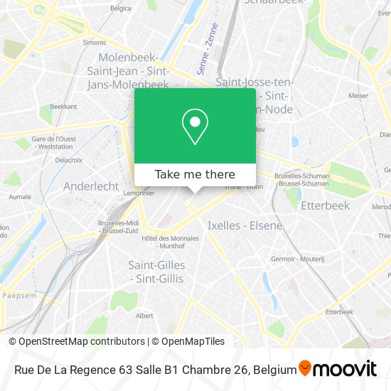 Rue De La Regence 63 Salle B1 Chambre 26 map