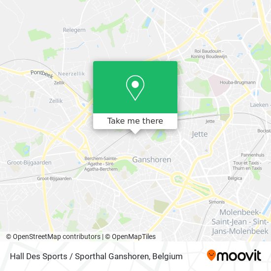 Hall Des Sports / Sporthal Ganshoren map