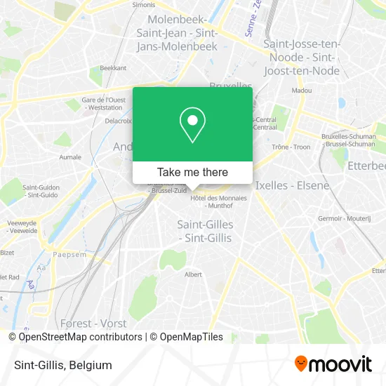 Sint-Gillis map