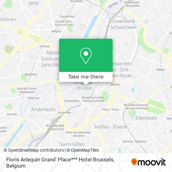 Floris Arlequin Grand' Place*** Hotel Brussels plan