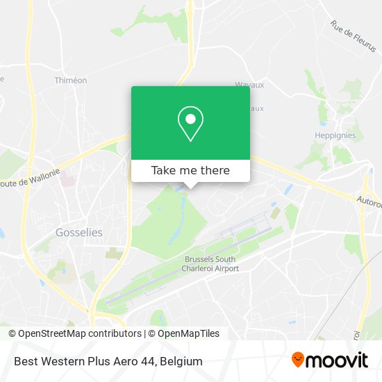 Best Western Plus Aero 44 map