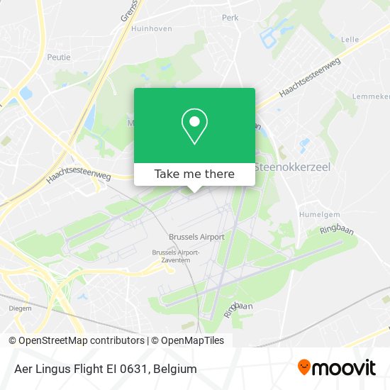Aer Lingus Flight EI 0631 map