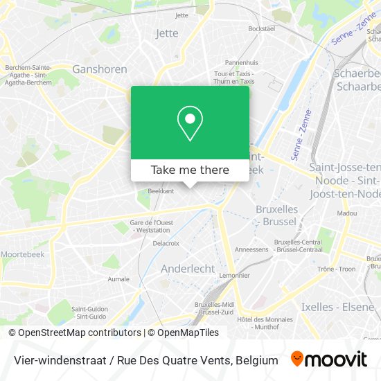 Vier-windenstraat / Rue Des Quatre Vents map