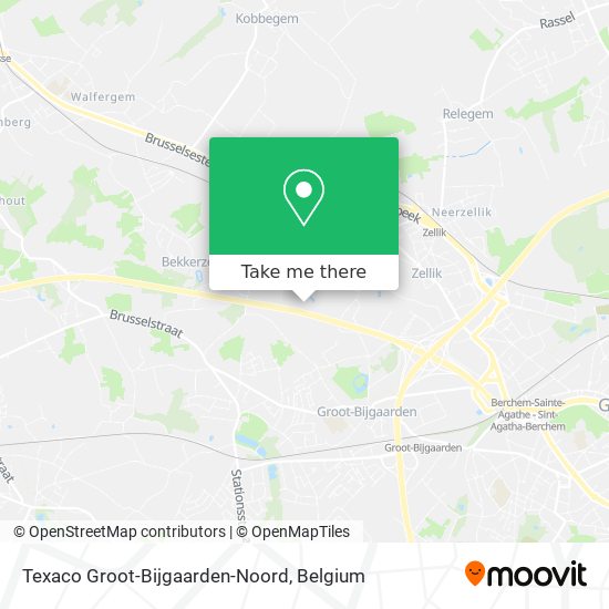 Texaco Groot-Bijgaarden-Noord map