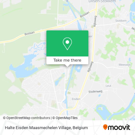 Halte Eisden Maasmechelen Village map