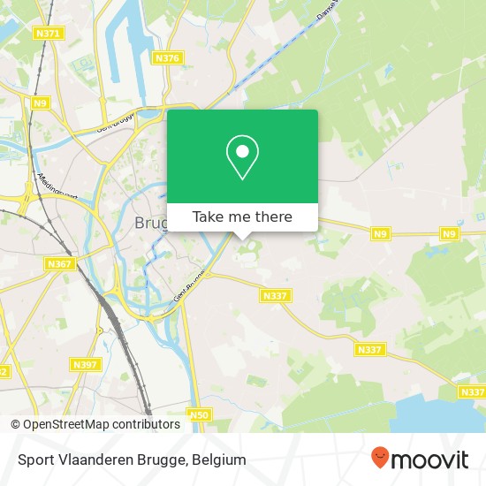 Sport Vlaanderen Brugge map