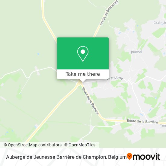 Auberge de Jeunesse Barrière de Champlon plan