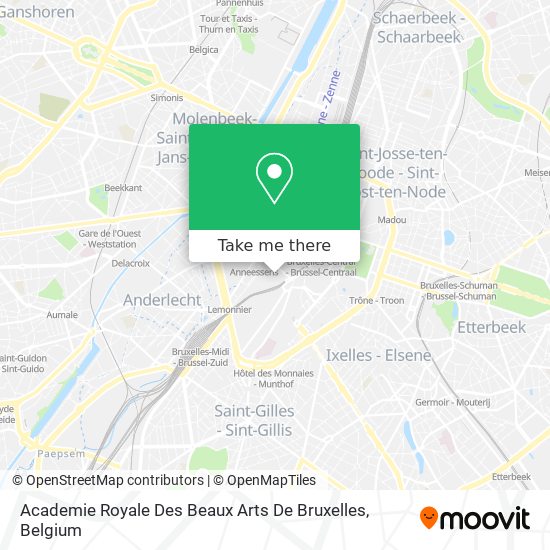 Academie Royale Des Beaux Arts De Bruxelles map