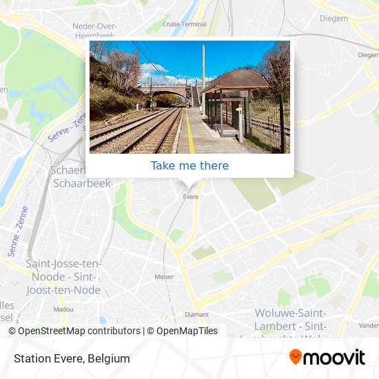 Station Evere map