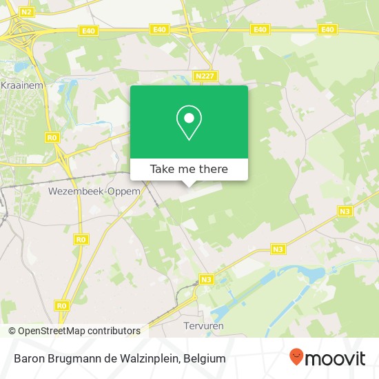 Baron Brugmann de Walzinplein map