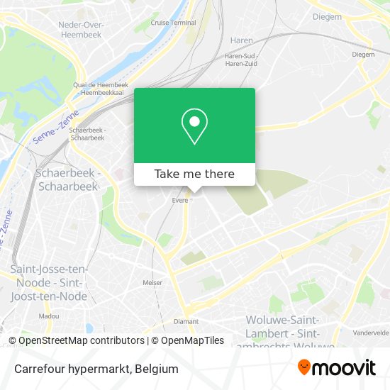 Carrefour hypermarkt map