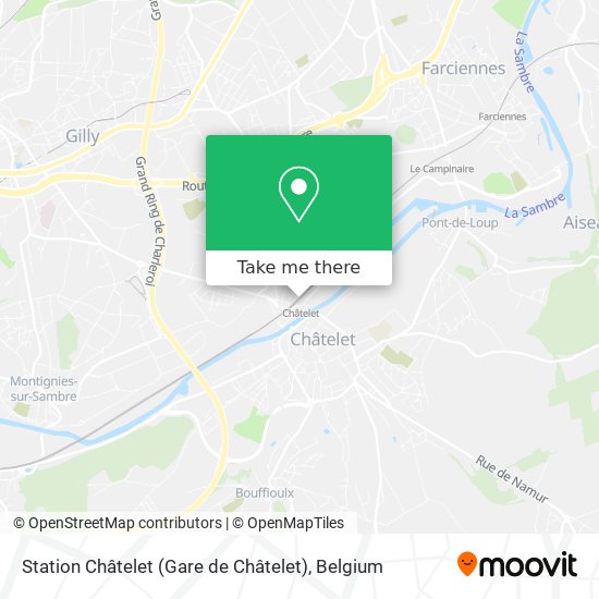 Station Châtelet (Gare de Châtelet) map