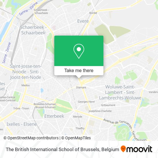 The British International School of Brussels map