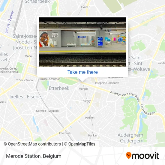 Merode Station map