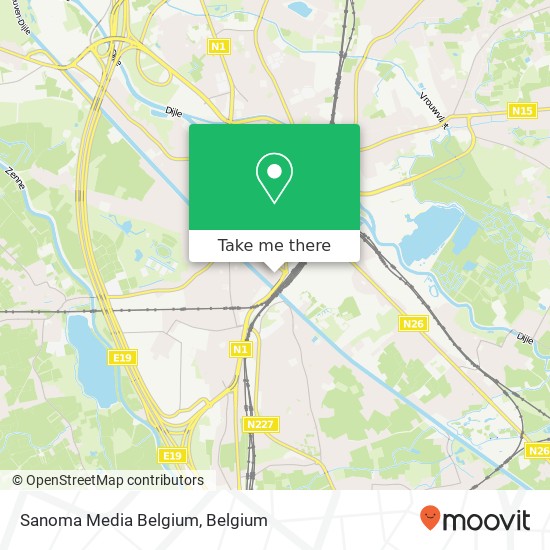 Sanoma Media Belgium map