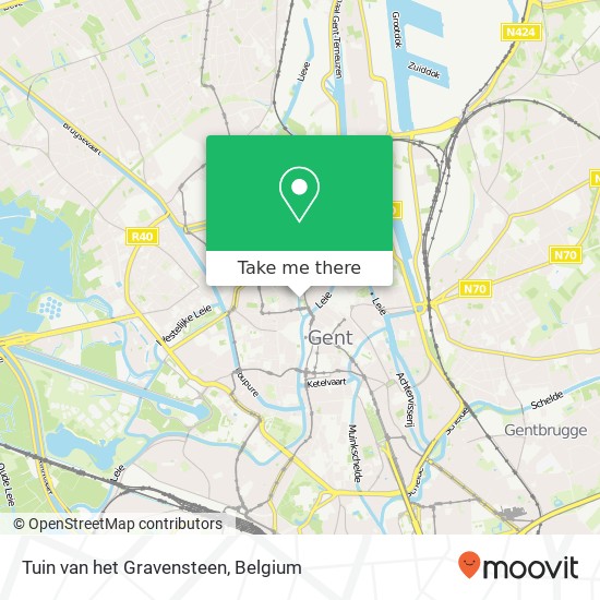 Tuin van het Gravensteen plan