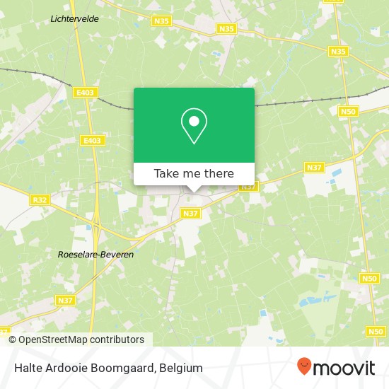 Halte Ardooie Boomgaard map