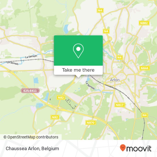 Chaussea Arlon map